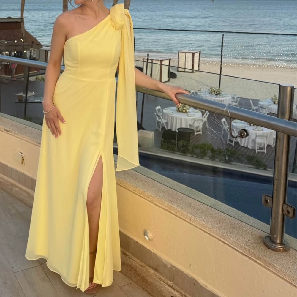 Birdy Grey Melissa Dress in Lemon Sorbet Chiffon